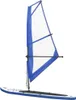 vidaXL Aufblasbares SUP-Board mit Segel Set Blau und Weiß Produktbild-Vorschau 2