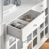 SoBuy FSB77-W Szafka kuchenna Wyspa kuchenna Komoda Kredens Podgląd zdjęcia produktu 13