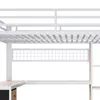 Flieks Etagenbett 140x200cm mit Schreibtisch, Kinderbett Produktbild-Vorschau 9