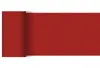 A rolled-up red tablecloth or placemat is shown on a white background. Podgląd zdjęcia produktu