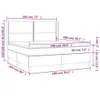 The Living Store Boxspringbett mit Matratze & LED Blau Produktbild-Vorschau 9