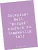 Mr. & Mrs. Panda Ansichtskarte Spruch Skorpion Unikat - Produktbild-Vorschau 1