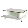 Couchtisch Cornelia Weiß | B 90 cm x H 38,2 cm x T 60 cm Produktbild-Vorschau 5