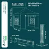 VOUNOT® Verstärktes Pavillon 3x3m, Wasserdichter Produktbild-Vorschau 3