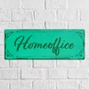 Metallschild mit schönem Design - Homeoffice im rustikalen Produktbild-Vorschau 2