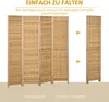 HOMCOM Paravento a 4 ante, 160 x 170 cm, divisorio Anteprima dell’immagine prodotto 6
