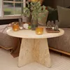 Moderner Couchtisch in Travertin-Optik für das Wohnzimmer, Produktbild-Vorschau 8