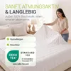 Juskys Gewichtsdecke 135x200 – weiß, schwere Therapiedecke Produktbild-Vorschau 5