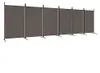vidaXL 6dílný paraván antracitový 520x180 cm látka Náhled obrázku produktu 1