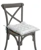 Clayre & Eef Stuhlkissen Schaumstoff 40x40 cm Weiß Grün Produktbild-Vorschau 2