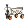 A folding wagon with a beige fabric bin and black frame, featuring orange wheels. The brand name 'FALKO GO' is visible on the side. Produktbild-Vorschau