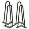 4er Set Möbelfüße 30cm Tischbein Metall Schwarz Produktbild-Vorschau 2