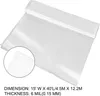 A roll of clear plastic sheeting, with a close-up inset showing the corner of the material. Podgląd zdjęcia produktu