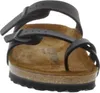A close-up view of a black Birkenstock sandal. Produktbild-Vorschau