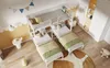 Letto triplo Sweiko, letto a castello triplo con scala per Anteprima dell’immagine prodotto 9