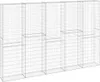 vidaXL Gabionenwand mit Abdeckung Verzinkter Stahl Produktbild-Vorschau 1