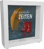 Für stürmische Zeiten Rahmen Spardose aus Holz mit Regen Produktbild-Vorschau 1