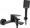 A black bathtub faucet and showerhead set against a white background. Náhľad obrázku produktu