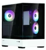 A white and black computer case with RGB fans. Podgląd zdjęcia produktu