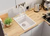 PRIMAGRAN Granitspüle Weiß 38x53cm, Spülbecken 1 Becken + Produktbild-Vorschau 2