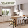 Chariot de cuisine à 3 niveaux eluno, chariot de service en Voir les images du produit 2