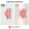 TWIN Kinkiet E27 2-punktowy, różowa lampa metalowa z Podgląd zdjęcia produktu 2