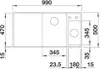 BLANCO AXIA III 6 S-F, SILGRANIT® PuraDur®, weiß, Becken Produktbild-Vorschau 7