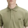 Fred Perry Poloshirt einfarbig grün Baumwolle Produktbild-Vorschau 9