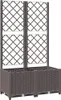 vidaXL květináč s mříží hnědý 80x40x136 cm PP Náhled obrázku produktu 1