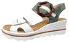 Rieker Damen Sandalette weiss kombi, Damen:39 EU Produktbild-Vorschau 6