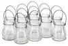 Relaxdays windlichten van glas, set van 12, ronde glazen Productafbeelding-voorbeeld 1