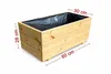Blumenkasten Holz 60x30x29 cm – Rechteckig Pflanzkübel Produktbild-Vorschau 2