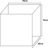 Waschmaschinenabdeckung für draußen 70x60x94cm PVC 5012P Produktbild-Vorschau 4