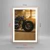 Gerahmtes Poster - Rahmen in heller Eiche - Motorrad Motor Produktbild-Vorschau 5