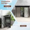 COSTWAY Gartenhaus 235x117x185cm Metall, Geräteschuppen mit Produktbild-Vorschau 4