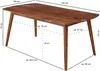 FineBuy Table de salle à manger rectangulaire 120 cm en Voir les images du produit 3