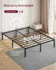 A metal bed frame on a rug in a room. Produktbild-Vorschau