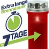 Grabkerze rot mit bis zu 7 Tagen Brenndauer  Germany, Produktbild-Vorschau 2