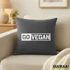 Huuraa Kissenbezug Go Vegan Modern 40x40cm Steel Grey Produktbild-Vorschau 2