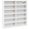 vidaXL Vetrina bianca 60x8,5x58 cm Materiale a base di Anteprima dell’immagine prodotto 1