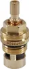 A close-up studio shot of a brass faucet cartridge. Podgląd zdjęcia produktu