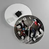 Wanduhr - Rund - Glasuhr - Gleichgewicht Tänzer springen - Produktbild-Vorschau 2