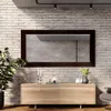 130x100 Rechteckig Rustikal Wandspiegel mit Rahmen Produktbild-Vorschau 3