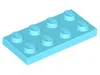 A single Lego plate is shown from a diagonal angle against a white background. Produktbild-Vorschau