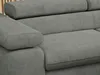 Ecksofa Sofa Grau, Wohnlandschaft L-Form mit Schlaffunktion Produktbild-Vorschau 5