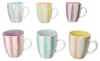Beach Pastello Stripes 6er Set Kaffeebecher Tassen pastell Produktbild-Vorschau 5