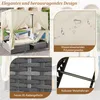 MODFU  Gartenmöbel Gartenliege Rattanliege Doppelbett Produktbild-Vorschau 4