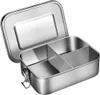 Pudełko na lunch Bento ze stali nierdzewnej, pojemność 1200 Podgląd zdjęcia produktu 1
