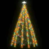 A decorated Christmas tree with colorful lights and ornaments against a black background. Náhled obrázku produktu