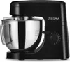 A black kitchen mixer with a silver bowl is shown against a white background. Náhled obrázku produktu